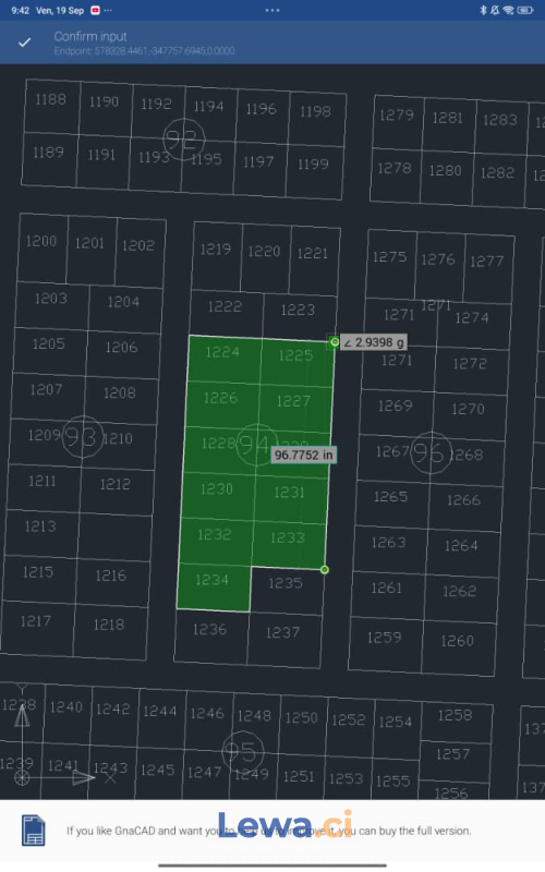 ilot de 13 lots de 600 m2