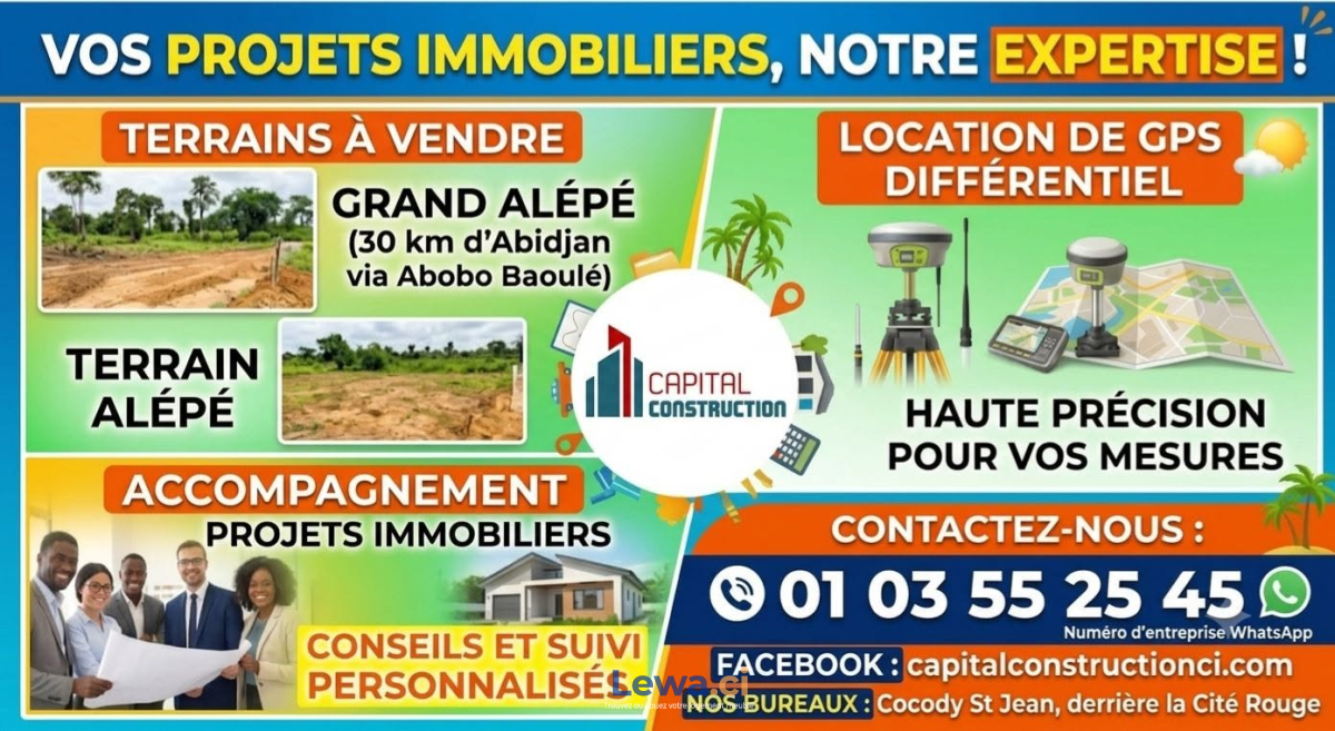 Image principale du bien : CAPITAL CONSTRUCTION MET SON EXPERTISE A VOTRE SERVICE
